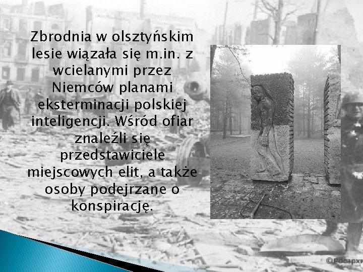 Zbrodnia w olsztyńskim lesie wiązała się m. in. z wcielanymi przez Niemców planami eksterminacji