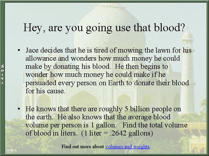 Hey, are you going use that blood? • Jace decides that he is tired