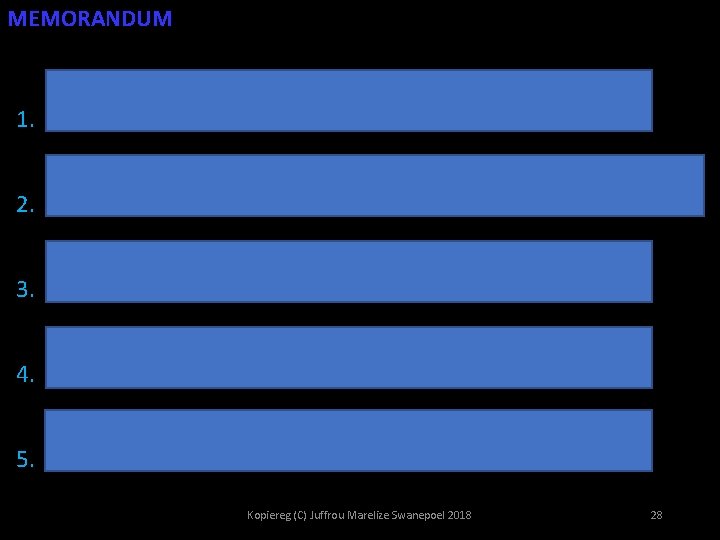 MEMORANDUM v 1 S O v 2 M 1. Die leerders/het/die werk/vinnig/geleer. O v