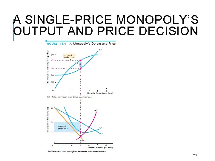 A SINGLE-PRICE MONOPOLY’S OUTPUT AND PRICE DECISION 20 