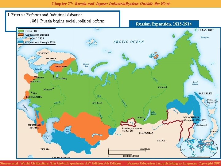 Chapter 27: Russia and Japan: Industrialization Outside the West I. Russia's Reforms and Industrial