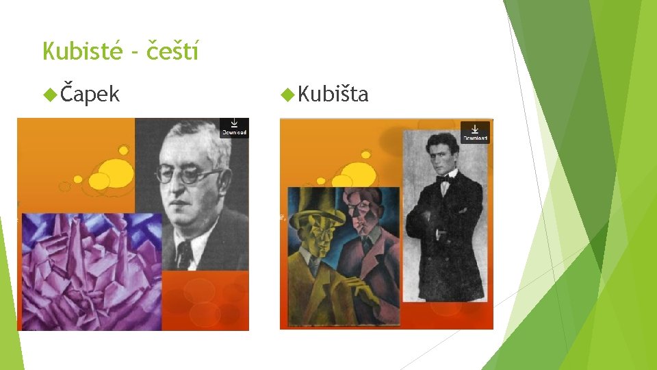 Kubisté - čeští Čapek Kubišta 