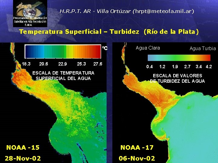 H. R. P. T. AR - Villa Ortúzar (hrpt@meteofa. mil. ar) Temperatura Superficial –