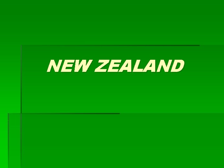 NEW ZEALAND 