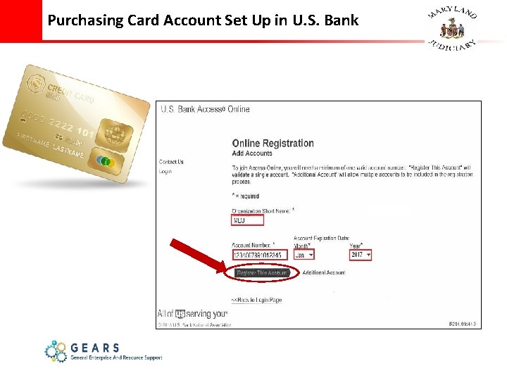 Purchasing Card Account Set Up in U. S. Bank 