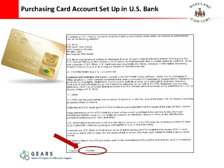 Purchasing Card Account Set Up in U. S. Bank 