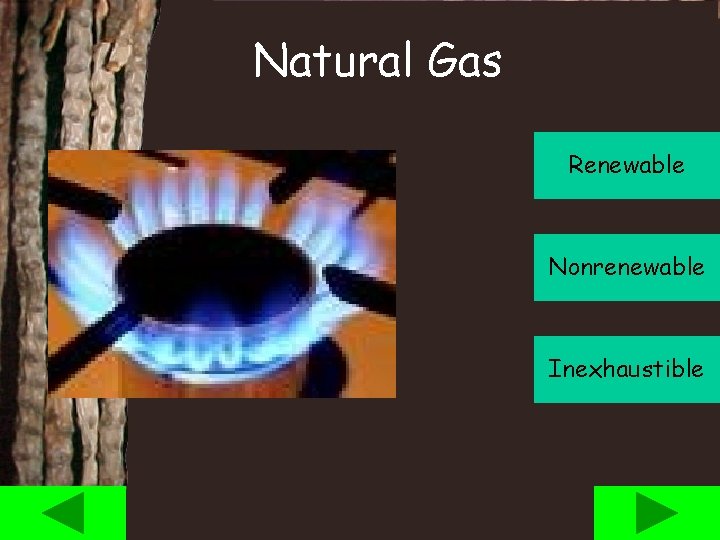 Natural Gas Renewable Nonrenewable Inexhaustible 