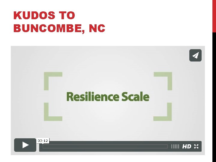 KUDOS TO BUNCOMBE, NC 