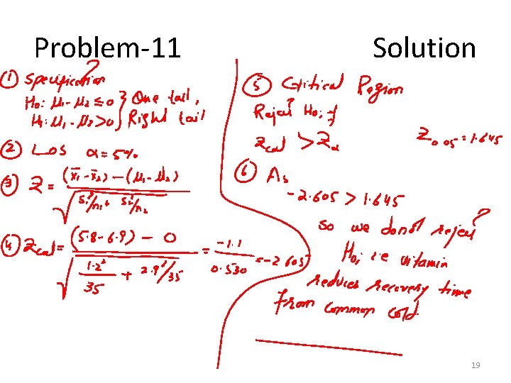 Problem-11 Solution 19 