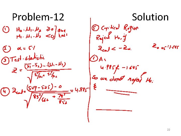 Problem-12 Solution 22 