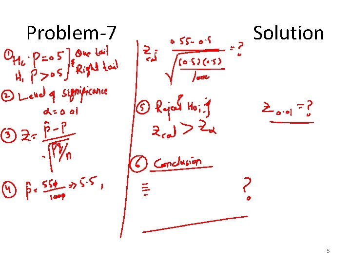 Problem-7 Solution 5 