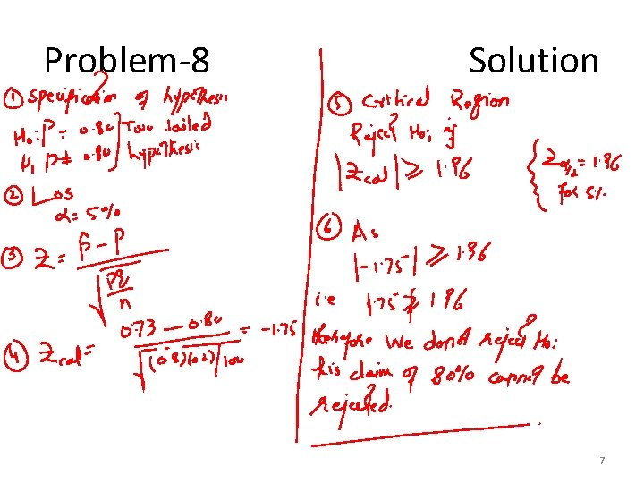 Problem-8 Solution 7 