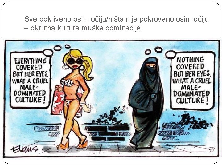 Sve pokriveno osim očiju/ništa nije pokroveno osim očiju – okrutna kultura muške dominacije! 