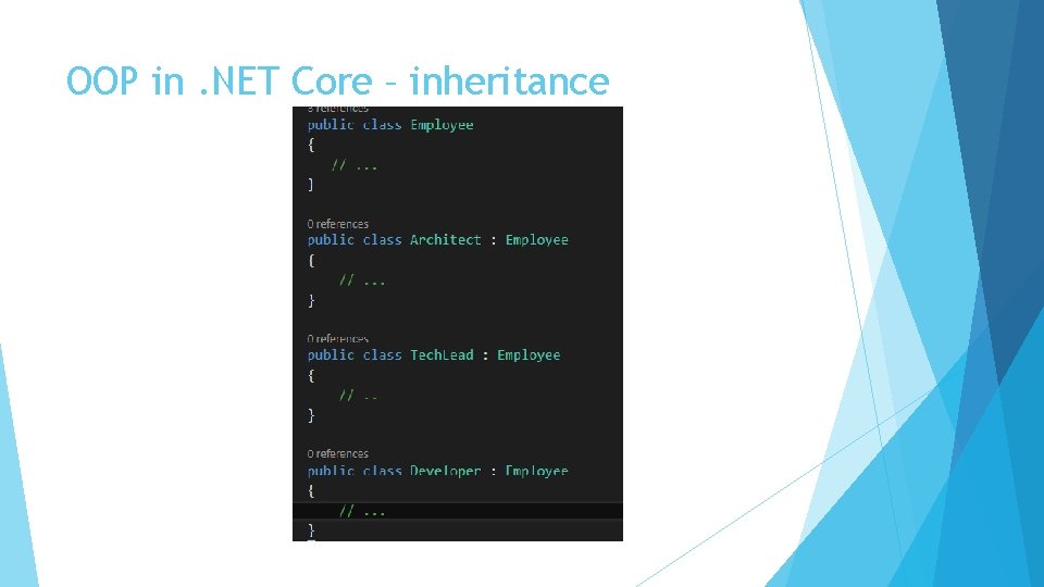 OOP in. NET Core – inheritance 