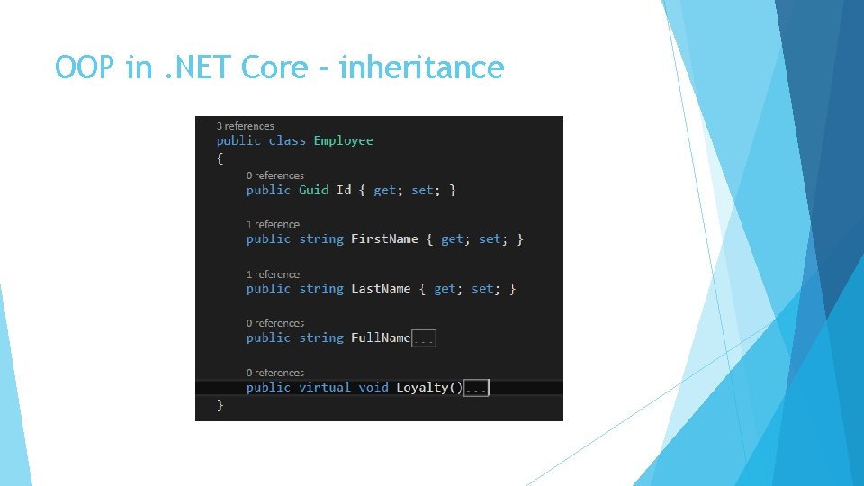 OOP in. NET Core - inheritance 