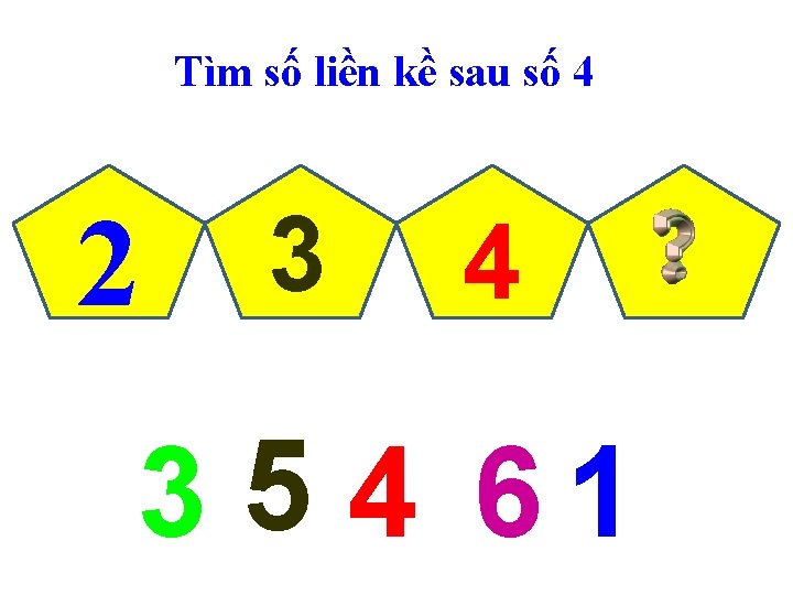 Tìm số liền kề sau số 4 2 3 4 3 5 4 61