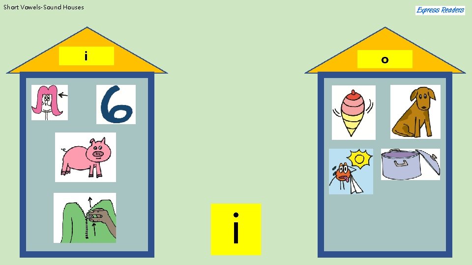 Short Vowels-Sound Houses i o i 