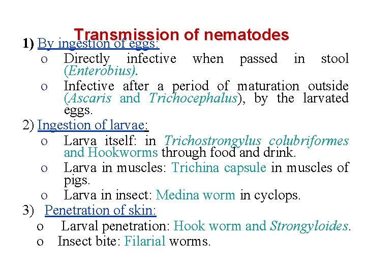 enterobiasis trichocephalosis