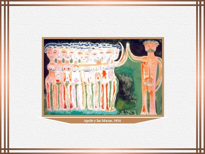 Apolo y las Musas, 1954 