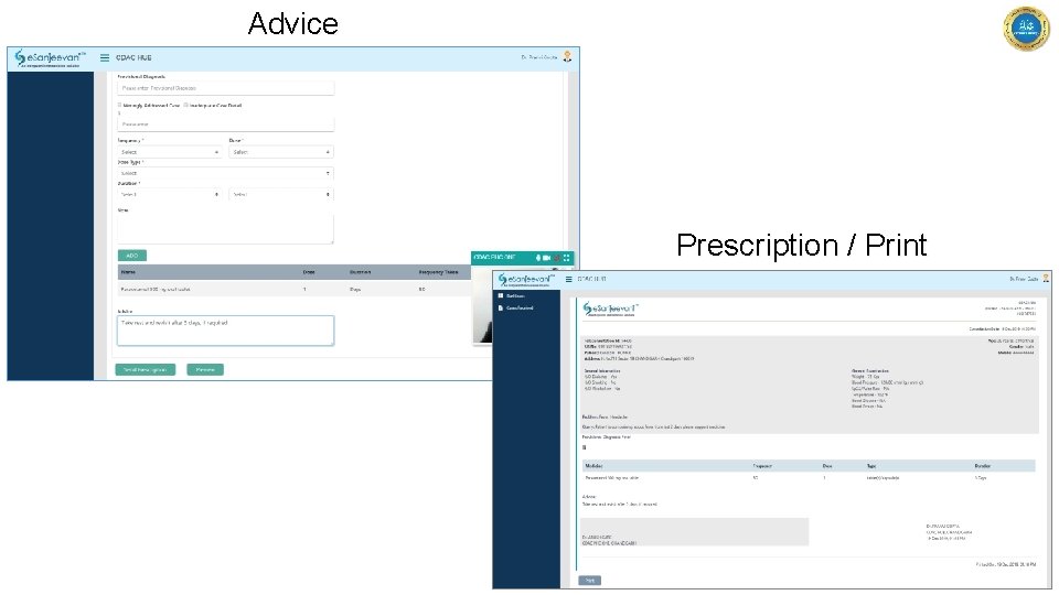 Advice Prescription / Print 