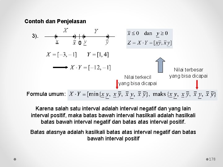 Contoh dan Penjelasan 3). ( x X ) ( Y ) 0 Nilai terkecil