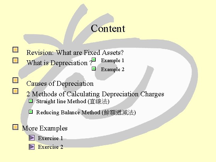 Content Revision: What are Fixed Assets? What is Depreciation ? Example 1 Example 2