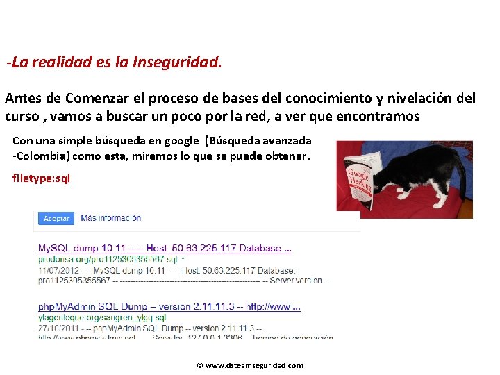-La realidad es la Inseguridad. Antes de Comenzar el proceso de bases del conocimiento -La realidad es la Inseguridad. Antes de Comenzar el proceso de bases del conocimiento