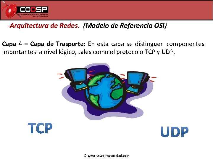 -Arquitectura de Redes. (Modelo de Referencia OSI) Capa 4 – Capa de Trasporte: En -Arquitectura de Redes. (Modelo de Referencia OSI) Capa 4 – Capa de Trasporte: En
