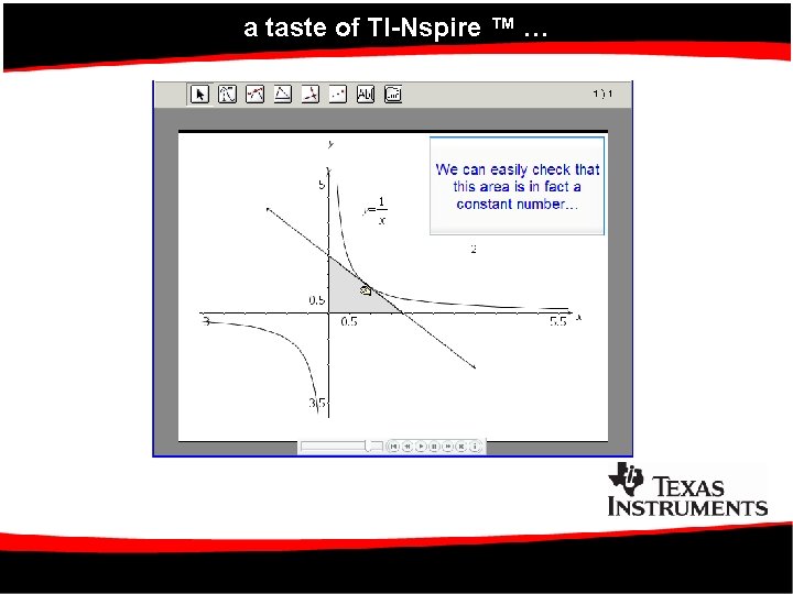 a taste of TI-Nspire ™ … 