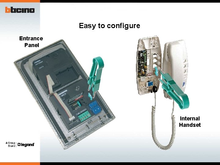 Easy to configure Entrance Panel Internal Handset 
