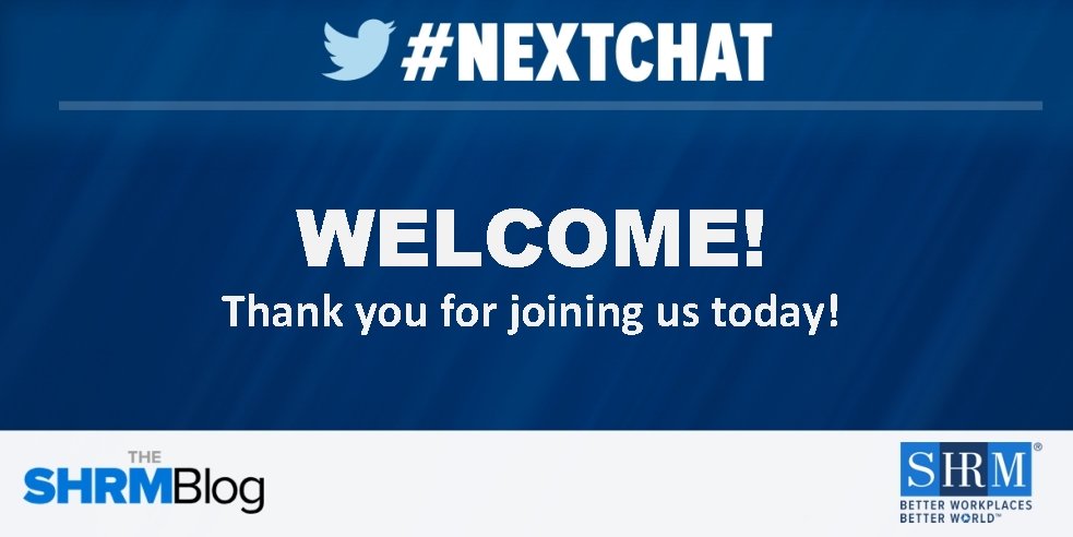 WELCOME! Thank you for joining us today! 