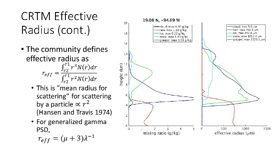 CRTM Effective Radius (cont. ) 