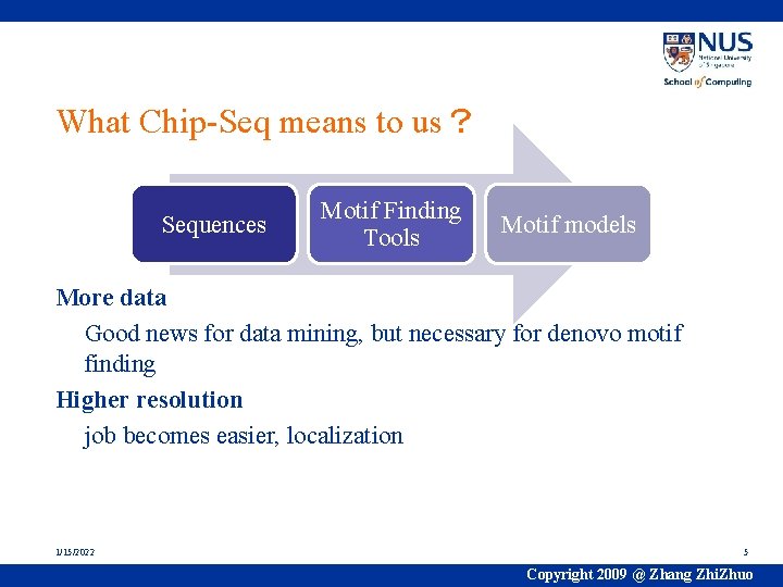 What Chip-Seq means to us？ Sequences Motif Finding Tools Motif models More data Good