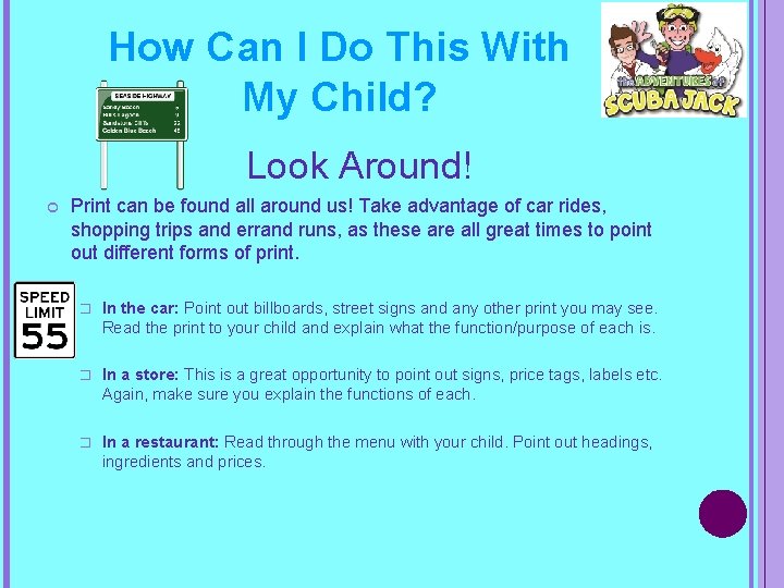 How Can I Do This With My Child? Look Around! Print can be found