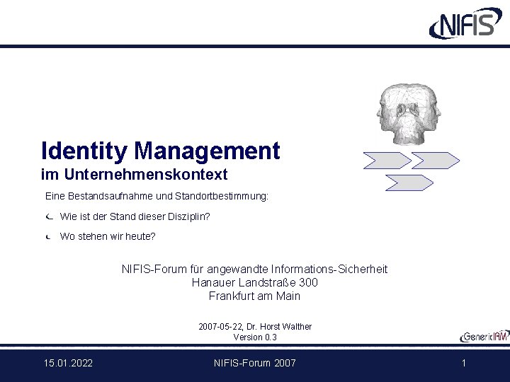 Identity Management im Unternehmenskontext Eine Bestandsaufnahme und Standortbestimmung: Wie ist der Stand dieser Disziplin?