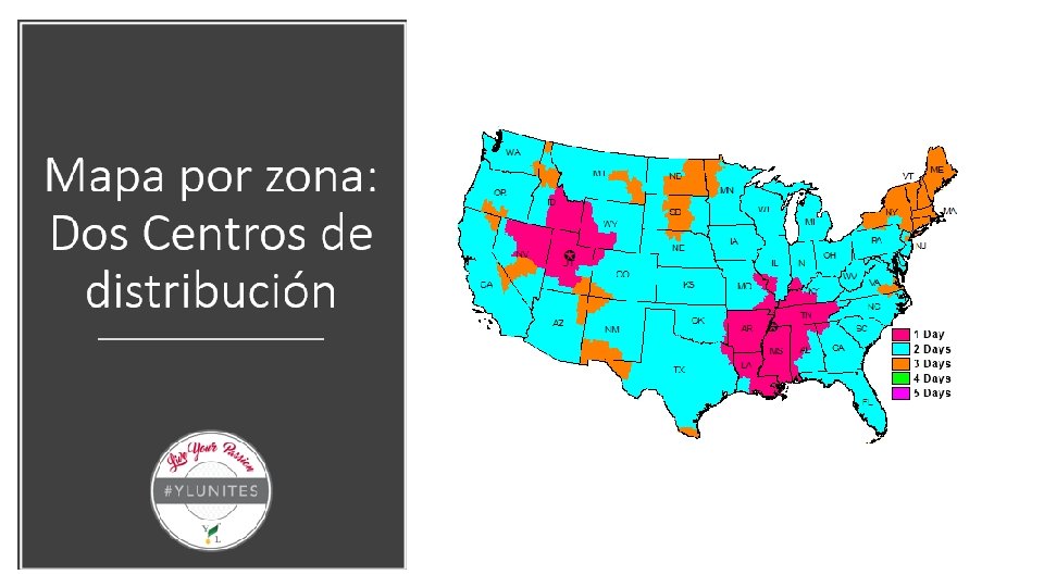 Zone Map – Two Distribution Centers 