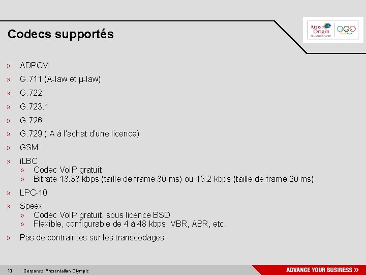 Codecs supportés » ADPCM » G. 711 (A-law et µ-law) » G. 722 »