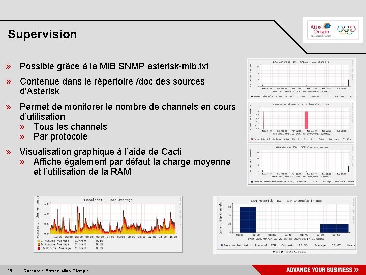 Supervision » Possible grâce à la MIB SNMP asterisk-mib. txt » Contenue dans le