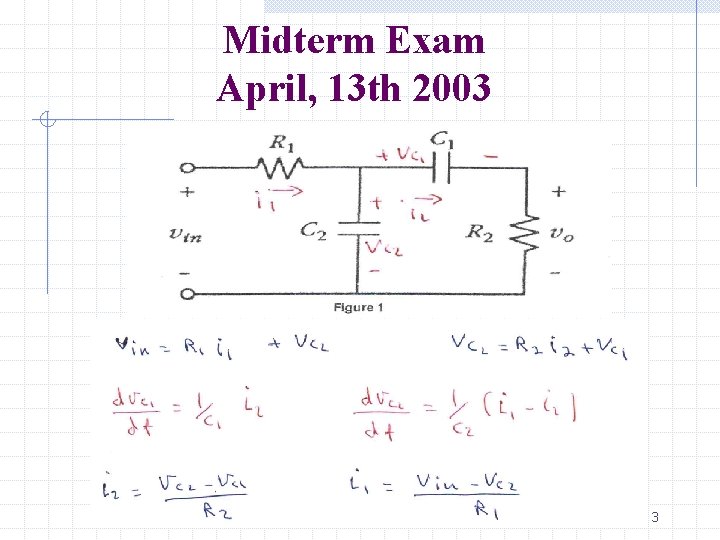 Midterm Exam April, 13 th 2003 Basil Hamed 3 