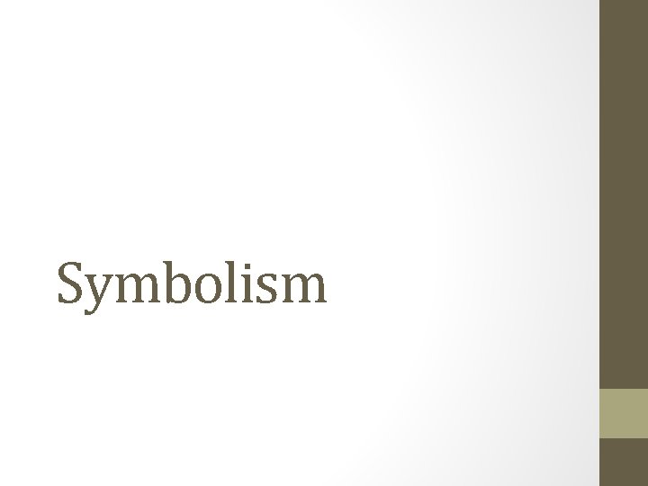 Symbolism 