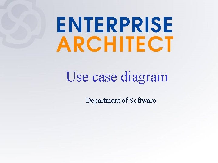 Use case diagram Department of Software 