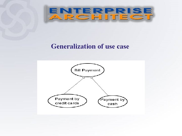 Generalization of use case 
