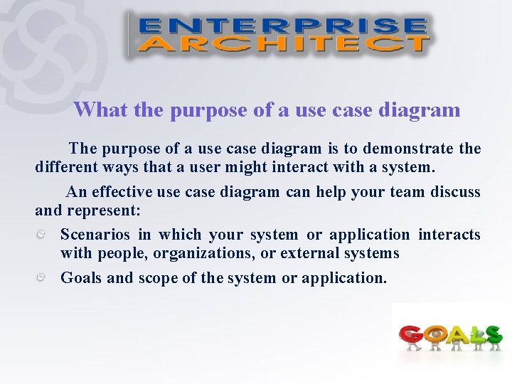 What the purpose of a use case diagram The purpose of a use case