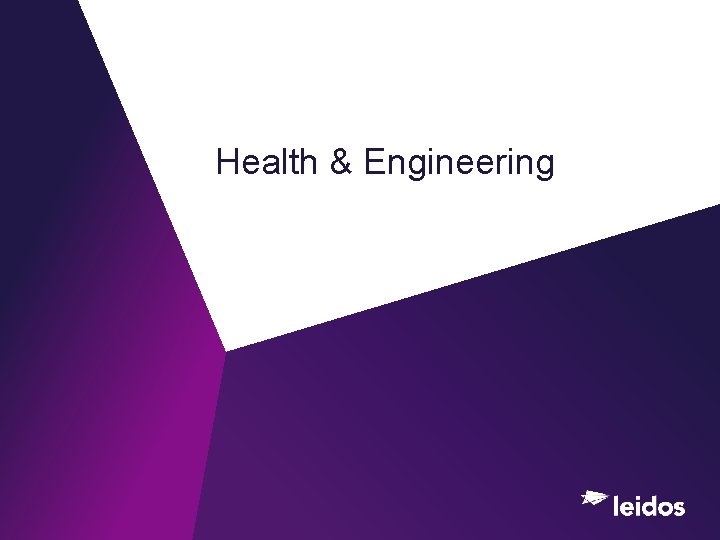 Health & Engineering 