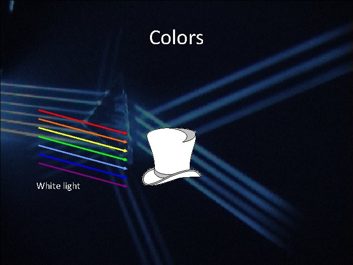 Colors White light Colors White light
