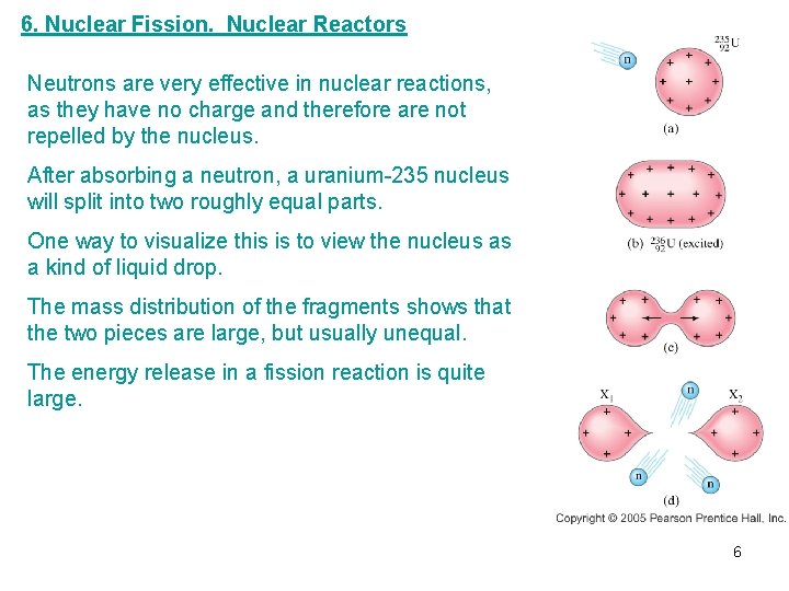 6. Nuclear Fission. Nuclear Reactors Neutrons are very effective in nuclear reactions, as they 6. Nuclear Fission. Nuclear Reactors Neutrons are very effective in nuclear reactions, as they
