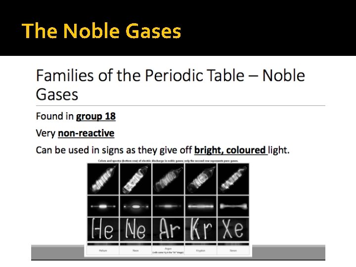 The Noble Gases 