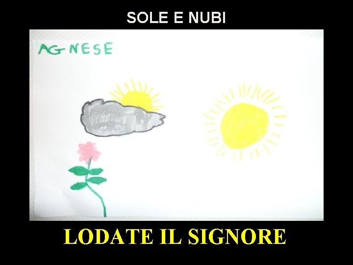 SOLE E NUBI LODATE IL SIGNORE 