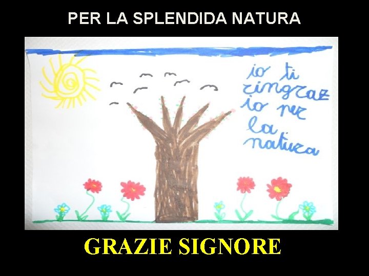 PER LA SPLENDIDA NATURA GRAZIE SIGNORE 