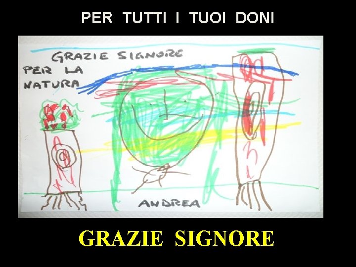 PER TUTTI I TUOI DONI GRAZIE SIGNORE 